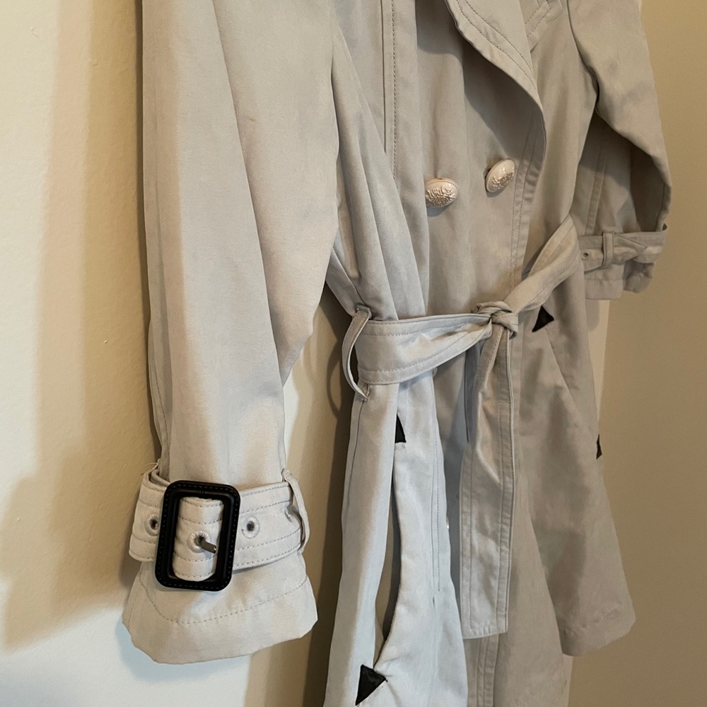 Light Blue Trench Coat - Picture 6 of 7